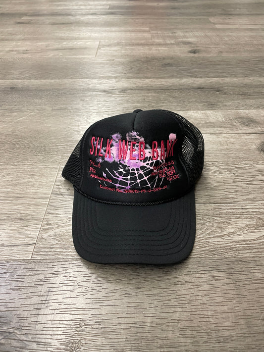 Sp5der Trucker Silk Web Black