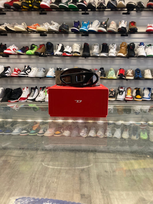 Diesel Belt Black Distressed