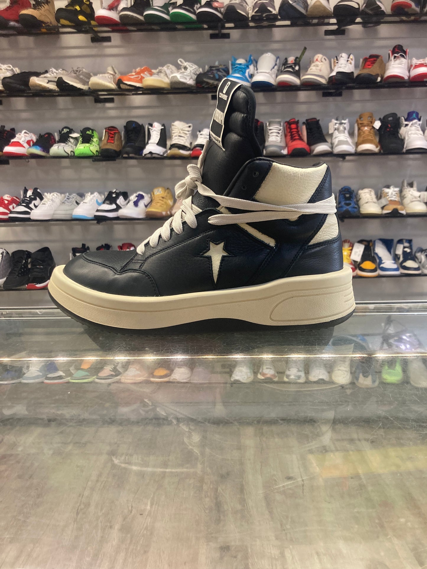 Rick Owens Converse Mid Black/Cream