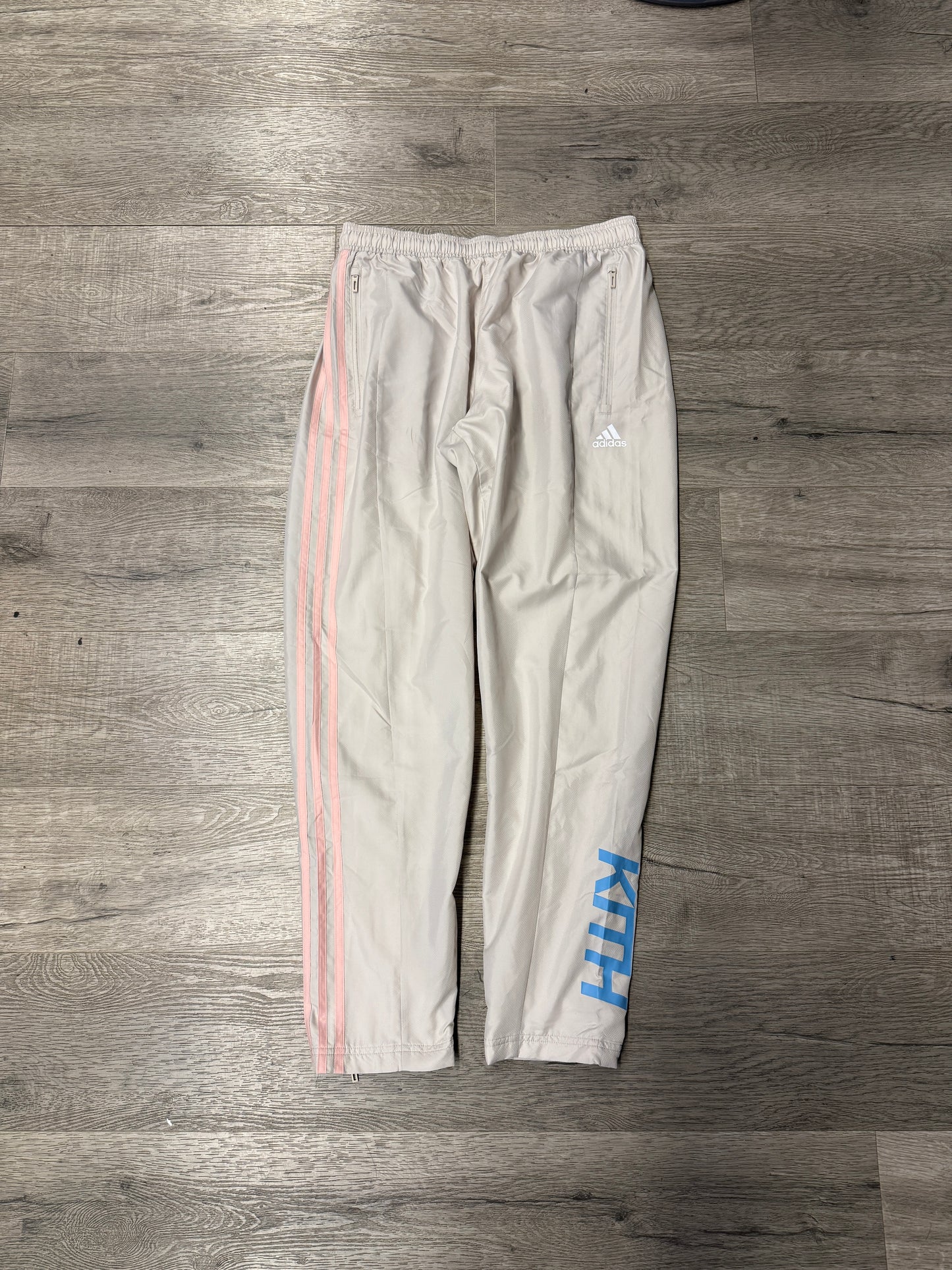 Kith Adidas Track Pants Tan/Grey/Blue