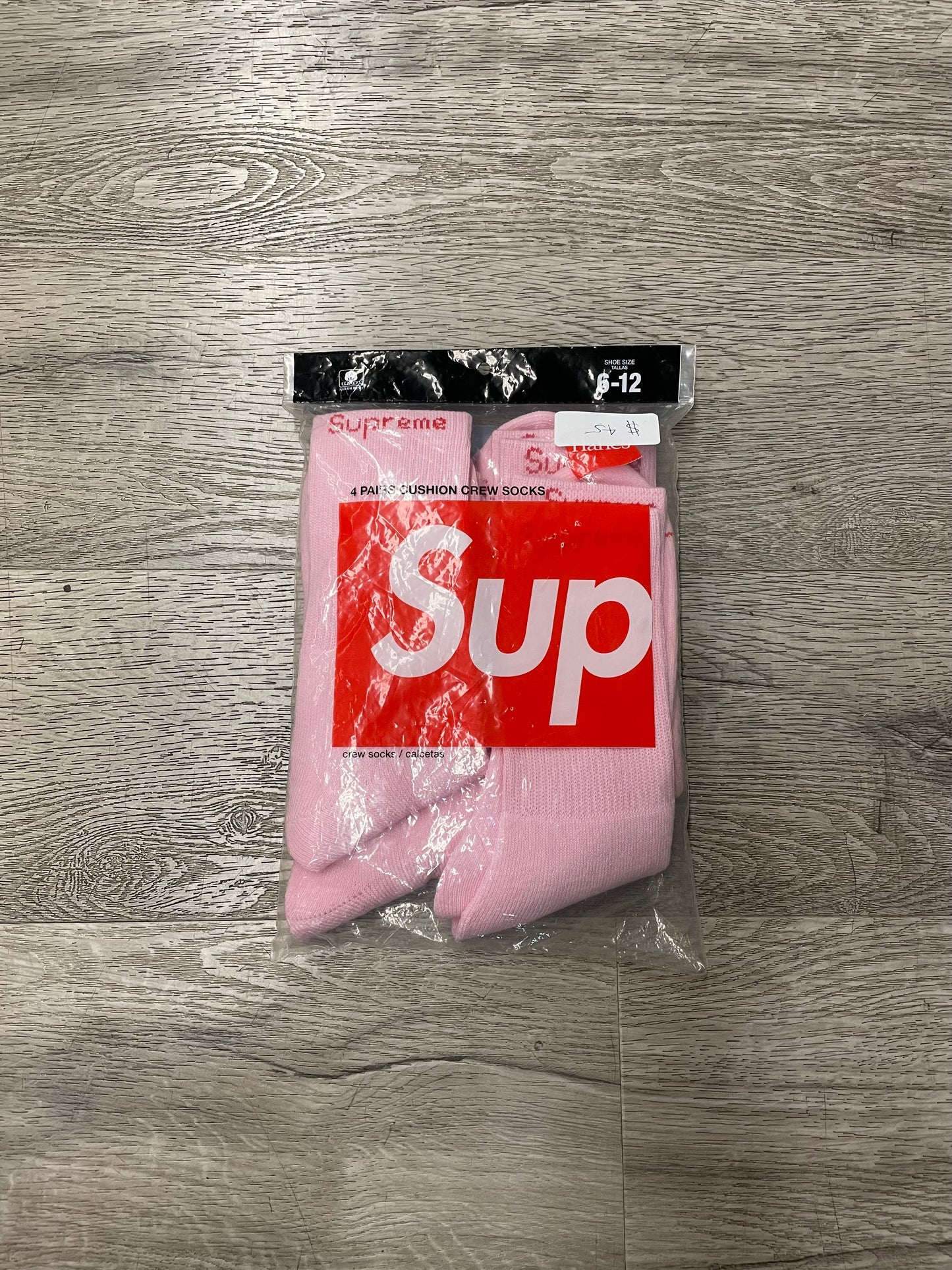 Supreme Sock 3-Pack Pink