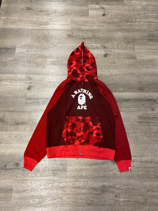 Bape Red Camo Hood Full Zip