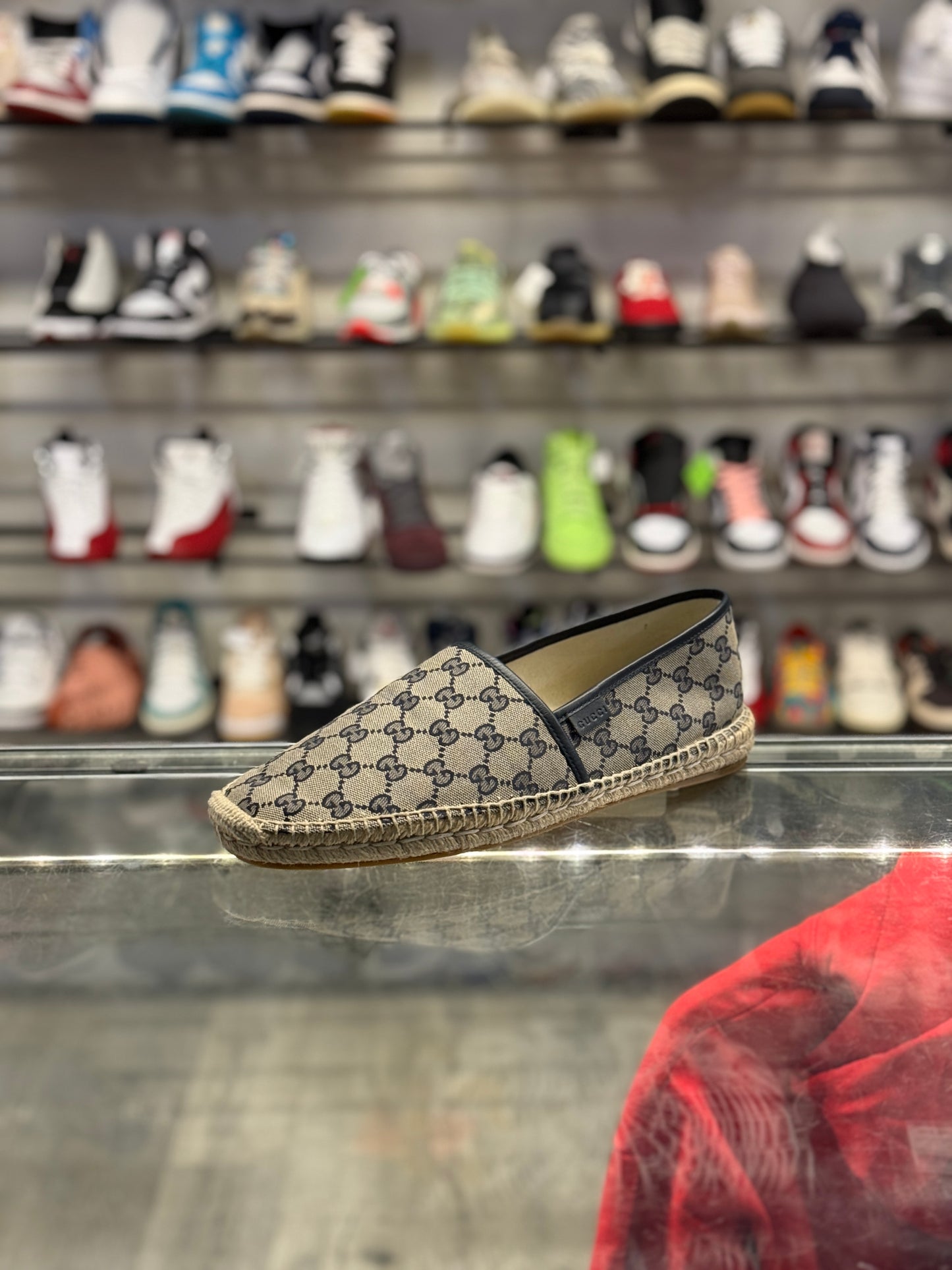 Gucci GG Logo Espadrille slip on shoe