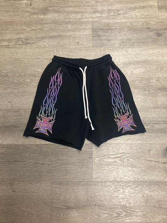 Floor 914 Flame Shorts Pink?Purple