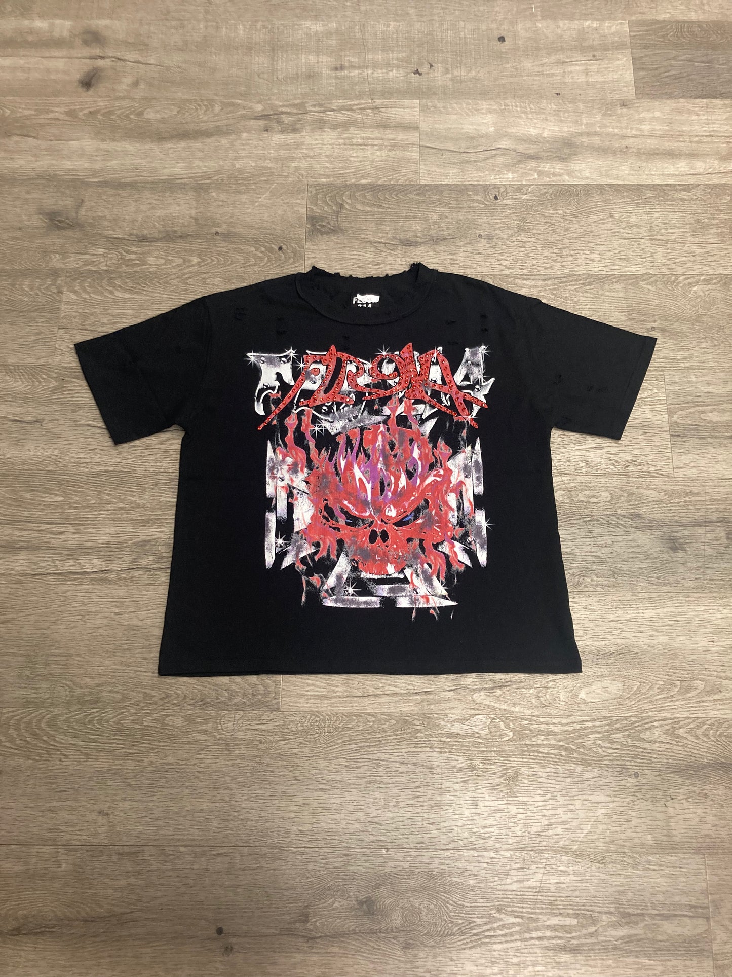 Floor 914 Skull Rhinestone Tee
