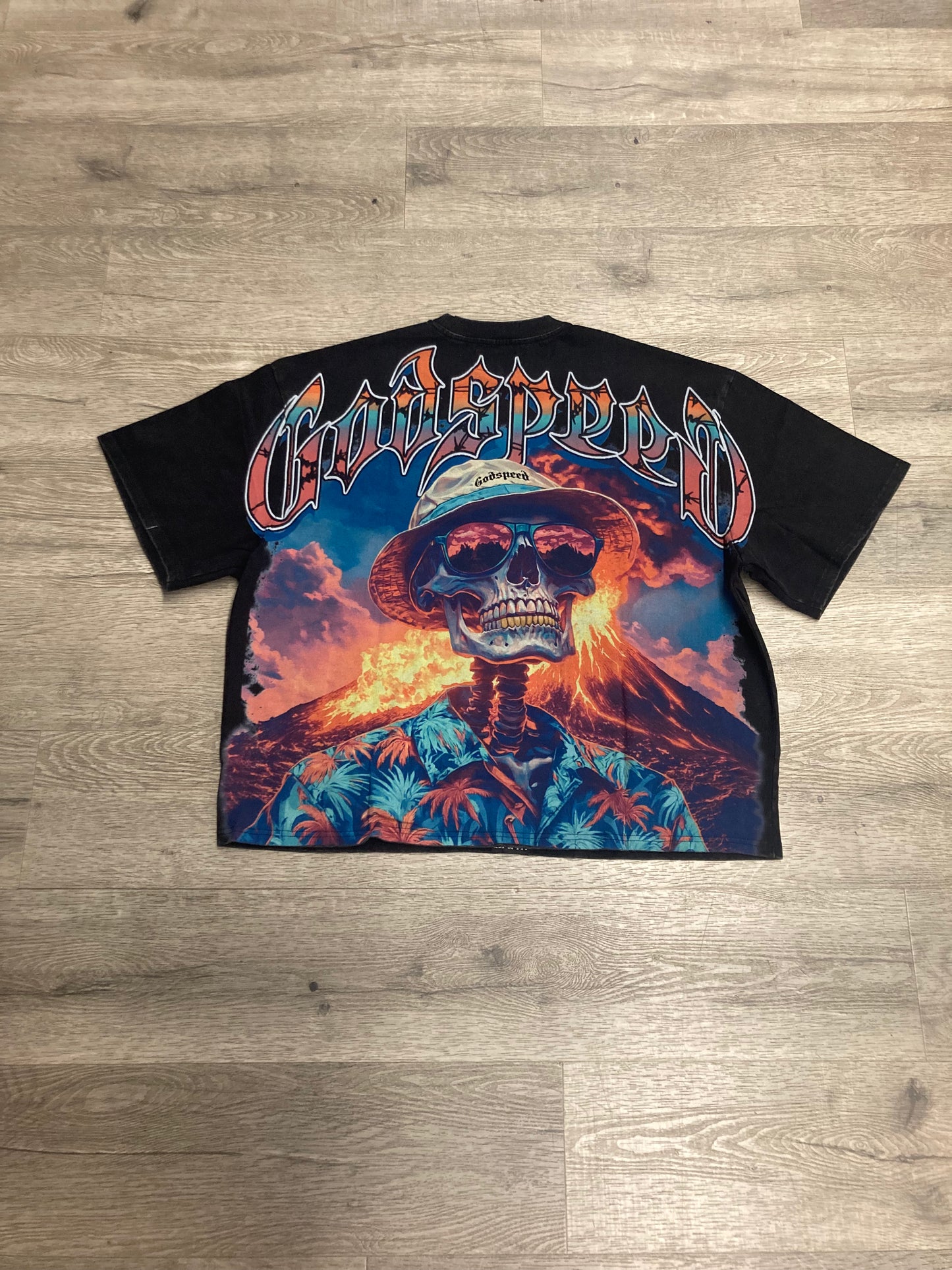 Godspeed Volcano Tee Black